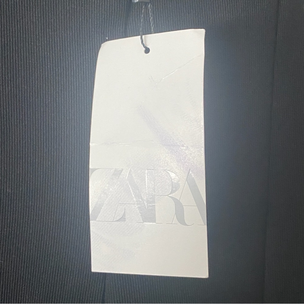 ZARA NWT High-Rise Pleat Front Split Ankle Leggings L (runs small) - Picture 6 of 9